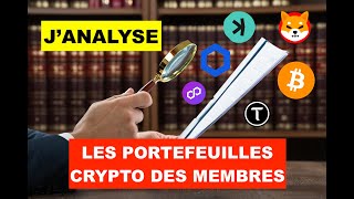 🚨JANALYSE 5 PORTEFEUILLES CRYPTO DES MEMBRES CPT GANG VIP⚠️ MES CONVICTIONS FORTES POUR 20242025🔥 [upl. by Patsy]