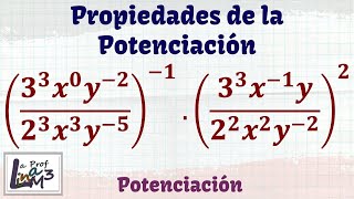 Potenciación algebraica  Propiedades de la potenciación  La Prof Lina M3 [upl. by Deny]