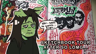 A very SICK sketchbook tour literally June 2022 March 2023 [upl. by Nylatsyrk678]