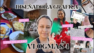 Vlogmas 4  Descanso Metas de año nuevo Vision Board Año Nuevo  Kat Kreativa [upl. by Ecinom491]