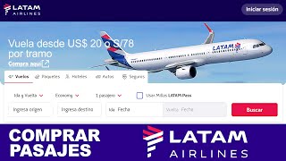 Cómo comprar pasajes en LATAM Airlines por internet ✈️ Paso a paso [upl. by Aennaej200]