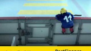 Postfinance TV Spot Eishockey Billboard [upl. by Secor]