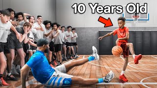 10 Year Old Basketball Prodigies DESTROY Grown Men [upl. by Maharba]