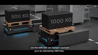 Optimized Internal Transportation of Heavy Loads and Pallets with MiR1000 and MiR500 [upl. by Alyworth]