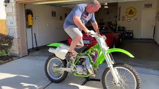 2001 KX500  1st start in 15 years [upl. by Yesdnil]