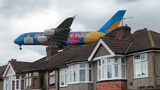 Heathrow madness  Boeing 747 amp Airbus A380 Monsters [upl. by Eened]