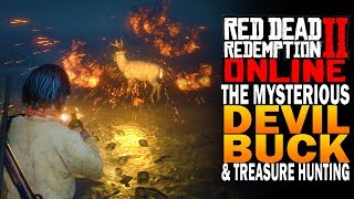 The Infamous Devil Whitetail Buck amp Treasure Hunting Red Dead Redemption 2 Online Beta RDR2 [upl. by Enidan618]