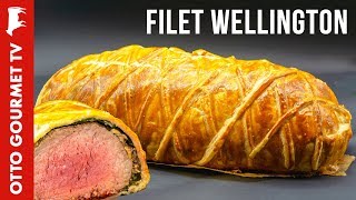 Filet Wellington Rezept  Rinderfilet mit Champignons im Blätterteig [upl. by Hujsak490]