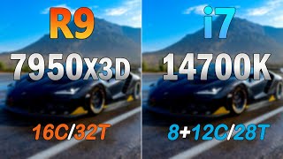 Ryzen 9 7950X3D vs i7 14700K  How much difference [upl. by Durkin]