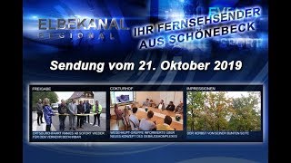 ELBEKANAL Sendung vom 21 Oktober 2019 [upl. by Schrick]