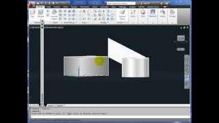 AutoCAD 3D Basics Tutorial Part 1  Thickness  3D Faces [upl. by Llehsad]