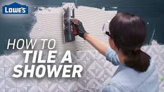 How to Tile a Shower  Tile Prep and Installation [upl. by Terej827]