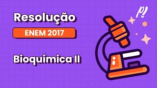 ENEM 2017  Bioquímica II  A reação em cadeia da polimerase PCR na sigla em inglês [upl. by Phelia]