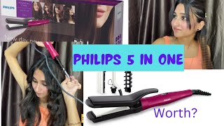 Philips HP869500 5 in one multi styler  demo amp review [upl. by Gerardo641]