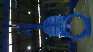 DN1200 PN16 Hydraulic Operated Gate Valve  Hidrolik Kumandalı Sürgülü Vana [upl. by Baiel]