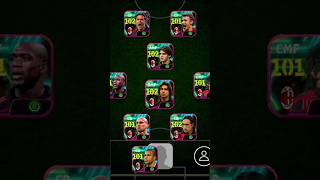 Legendary Milan Squad  433 Formation  efootball mobile mod milansquad [upl. by Arrej]