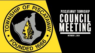 Piscataway Township Council Meeting October 01 2024 [upl. by Maxwell]