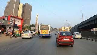 Riding in bangalore  Hebbal flyover manyata techpark kalyan nagar [upl. by Nnodnarb309]