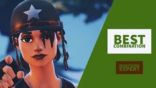 Best Combos  Munitions Expert  Fortnite Skin Review [upl. by Rahr]