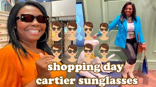 shopping day cartier sunglasses [upl. by Ahsenyt252]