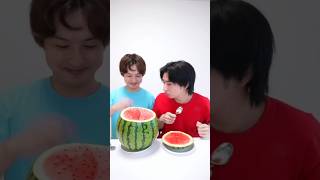 Small Watermelon Vs Big Watermelon 🍉😲 shorts watermelon shortsviral shortsfeed [upl. by Orozco]