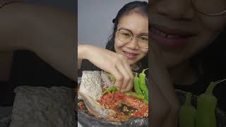 Lalapan okra marikitacoba mukbang [upl. by Ragas]