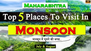 Best Places To Visit In Monsoon In Maharashtra  Top 5 Monsoon Tourist Destination in Maharashtra [upl. by Notlil]