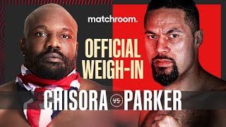 Parker vs Chisora 2 UNDERCARD WEIGHIN feat RICHARDS BABIC BARRETT DIXON [upl. by Gassman]