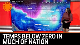 Arctic Outbreak to Send Temperatures Below Zero Across Much of Nation [upl. by Editha]