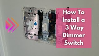 How To Install a 3 Way Dimmer Switch  Lutron [upl. by Oicirtap]