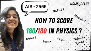 How to score 180180 in physics   Crack NEET 2024 [upl. by Debarath117]