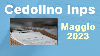 Il CEDOLINO della Pensione di Maggio 2023 [upl. by Alexandra]