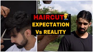 HAIRCUT💇‍♂️ Expectation Vs Reality Shorts Haircut [upl. by Ahsienot423]