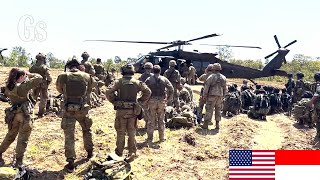 Combat Strength US TNI and Australian Soldiers Perform UH60 Blackhawk Helicopter Missions [upl. by Auop]