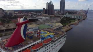 Carnival Fantasy Aerial Tour Mobile AL [upl. by Autrey]