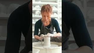 Fireclay Forge  Throwing Cups on the Wheel  pt 2 pottery ceramic relaxing wheelthrowing [upl. by Areehs]