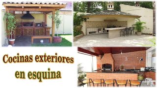 COCINAS exteriores en esquina ✿✔✔ [upl. by Shae]