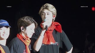 4K 181010 몬스타엑스 MONSTA X 형원 HYUNGWON 엔딩 멘트 [upl. by Attesor]