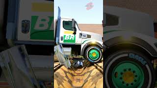 Chained Tanker Trucks vs Gutter shorts beamng beamngdrive beamngcrashes trucksvs [upl. by Damicke108]