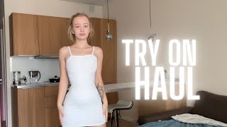 🔥 Trendy Transparent Look  4K Try On Fast 🔥 fashion getreadywithme trend tryonhaul [upl. by Nirrej]