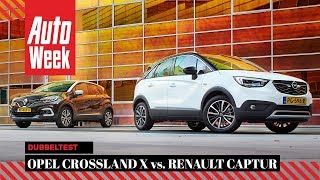 Opel Crossland X vs Renault Captur  AutoWeek Dubbeltest  English subtitles [upl. by Ettevi]