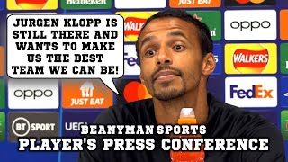 Klopp is STILL THERE and wants to make us the best team we can be  Liverpool v Ajax  Joel Matip [upl. by Ribaudo348]