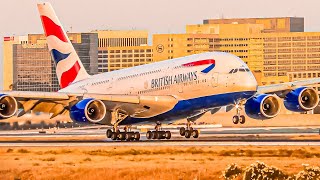 ✈️ 200 CLOSE UP TAKEOFFS and LANDINGS in 2 HOURS  Los Angeles Airport Plane Spotting LAXKLAX [upl. by Hermy345]