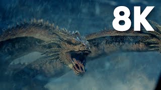 Godzilla vs King Ghidorah Antarctica Fight  Godzilla King of the Monsters 2019 8K Upscale [upl. by Trip]