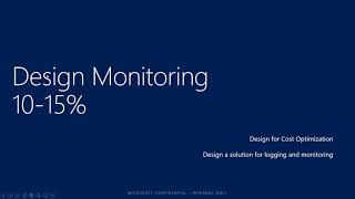 AZ304 CERT Module 1 Design Monitoring [upl. by Horn]