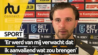 Reactie Giovanni Büttner na Vitesse  FC Volendam 12  RTV Connect [upl. by Eidurt870]