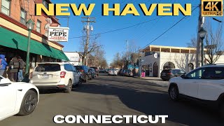 Driving New Haven Connecticut 4K [upl. by Nedyah]