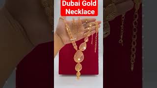 Dubai UAE gold Necklace with latest design gold jewellery fashion necklace earrings diamond [upl. by Raven]