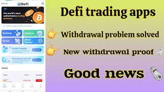 defi trading apps withdrawal problem solved  new withdrawal proof 🧾l [upl. by Wilda]