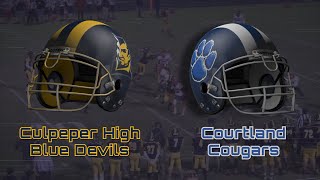 Blue Devils Football  Courtland vs Culpeper [upl. by Milicent599]